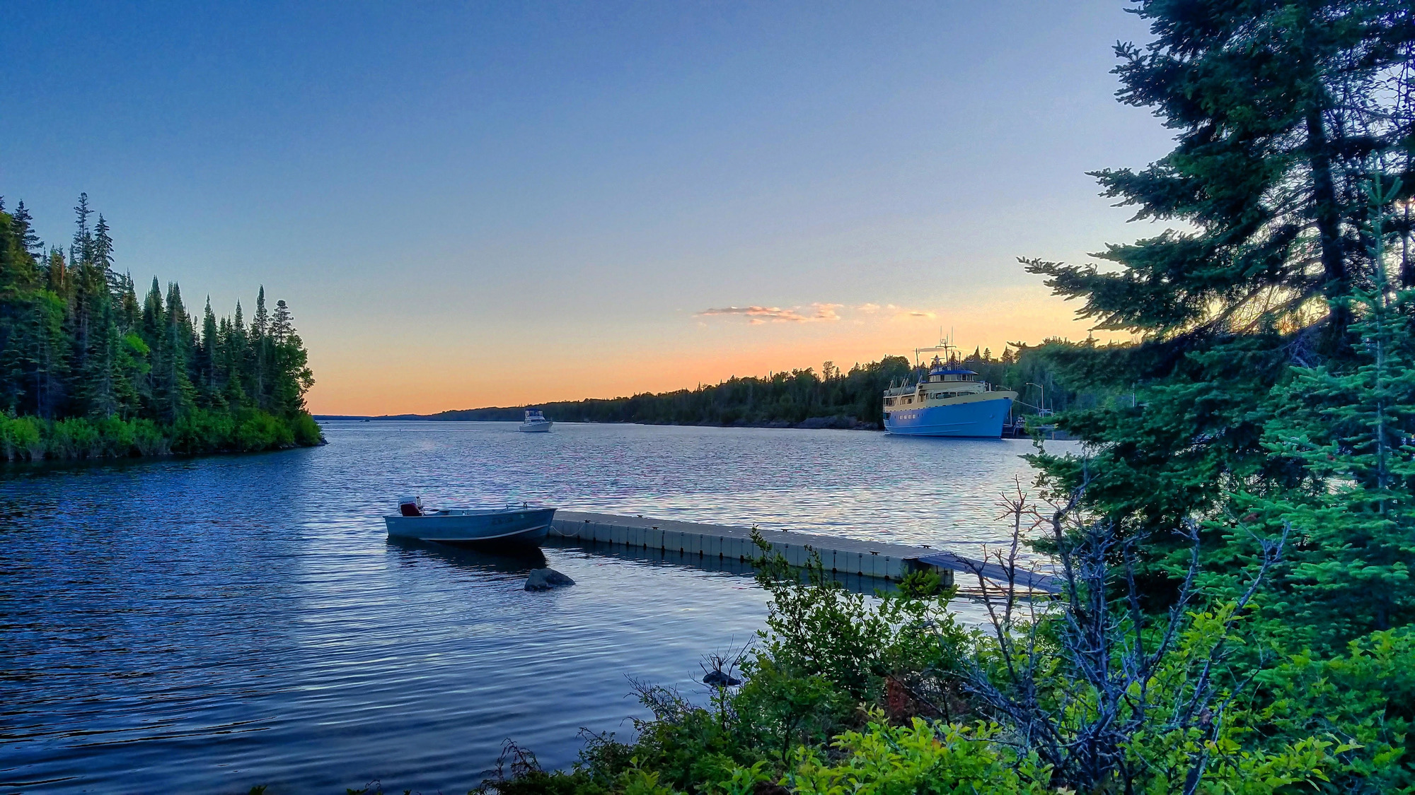 boats at isle royale